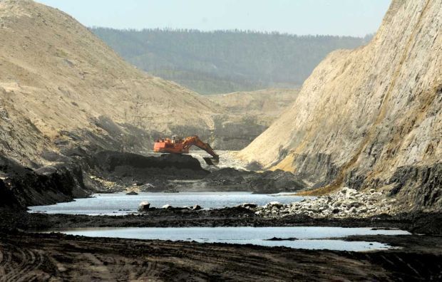 Coal-mining town